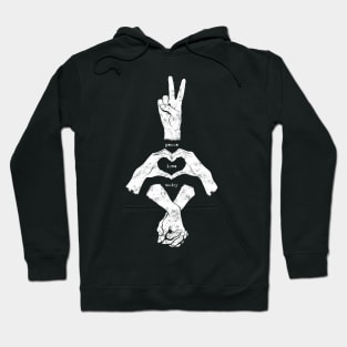 Peace, love and Unity Hoodie